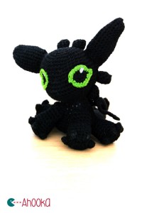 Toothless amigurumi by Ahooka