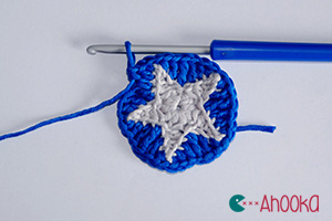 star in a crochet circle tutorial