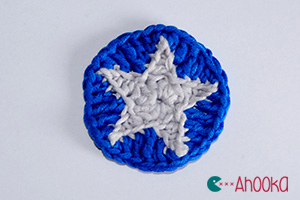 star in a crochet circle tutorial