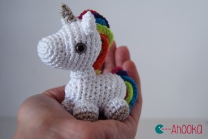 Tiny unicorn amigurumi by Ahooka