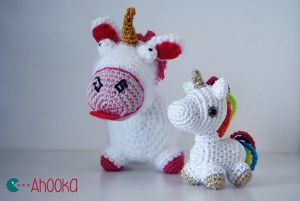 Tiny unicorn amigurumi by Ahooka