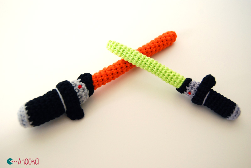 Lightsaber amigurumi by ahooka