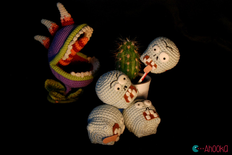 zombie head pattern by ahooka