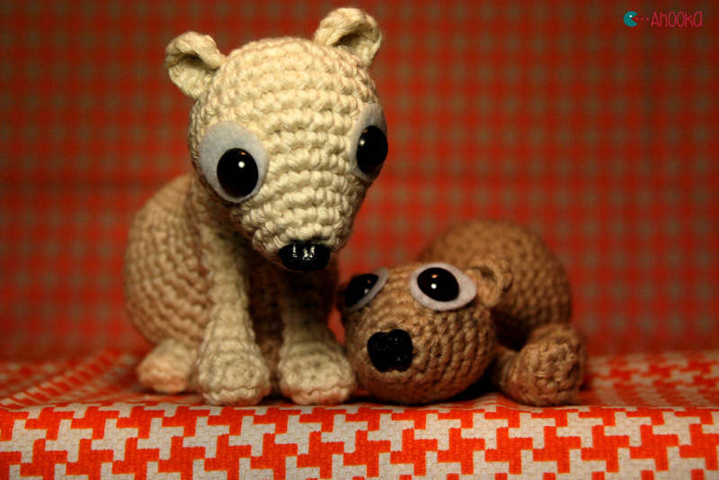 babet and boba crochet ferret by ahooka