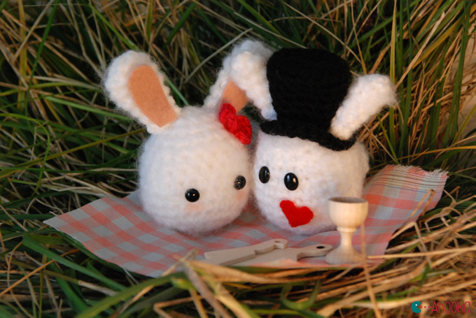 valentine bunnies by ahooka