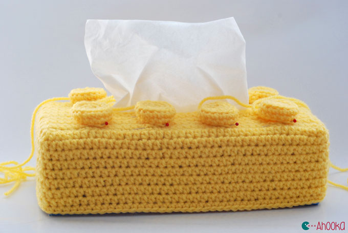 crochet lego brick by ahooka