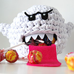 Boo (Mario) en Trapilho crochet par Ahooka
