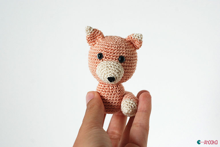 crochet fox by ahooka