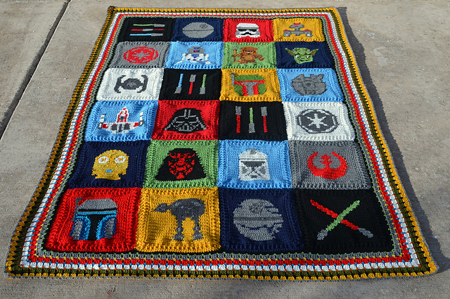 Star wars blanket by spinayarn32