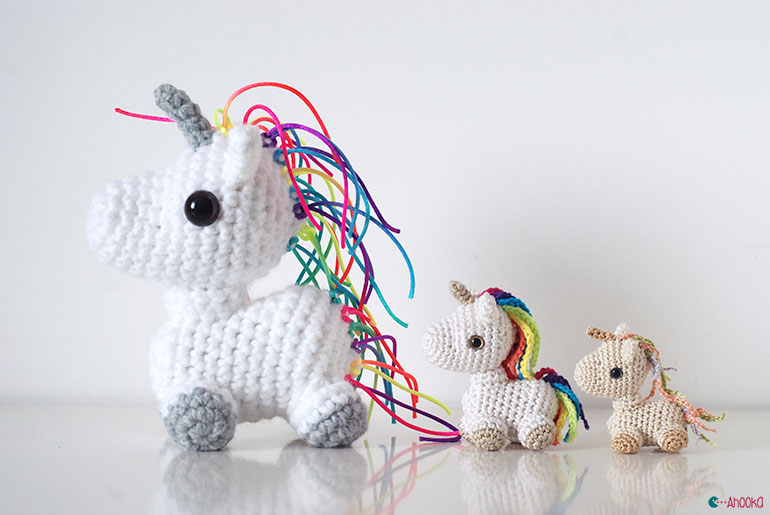 crochet unicorns by ahooka