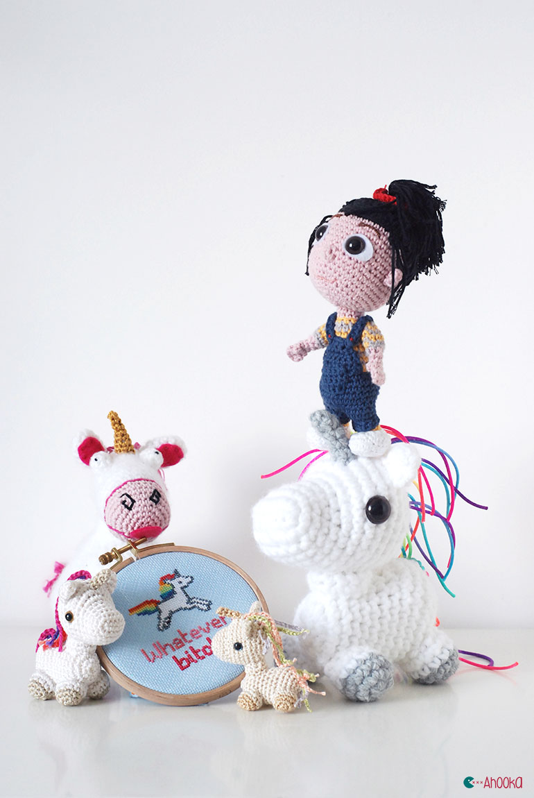 crochet unicorns by ahooka