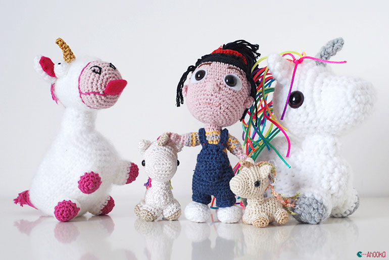 crochet unicorns by ahooka