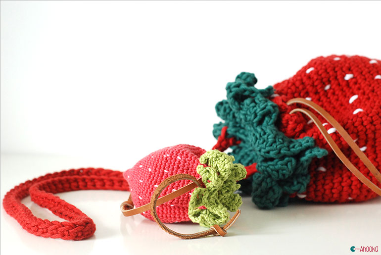 strawberry crochet bag pattern by ahooka