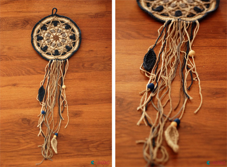 dreamcatcher crochet mandala by ahooka