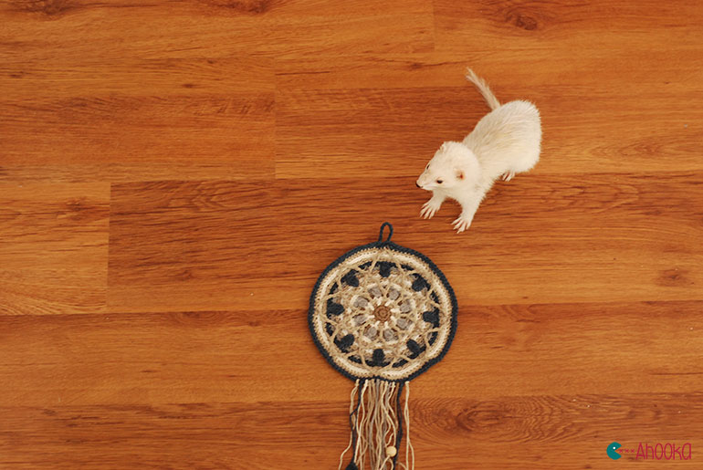 dreamcatcher crochet mandala by ahooka