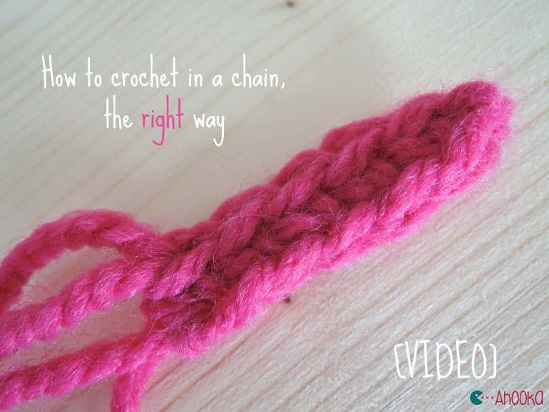 how to crochet in a chain