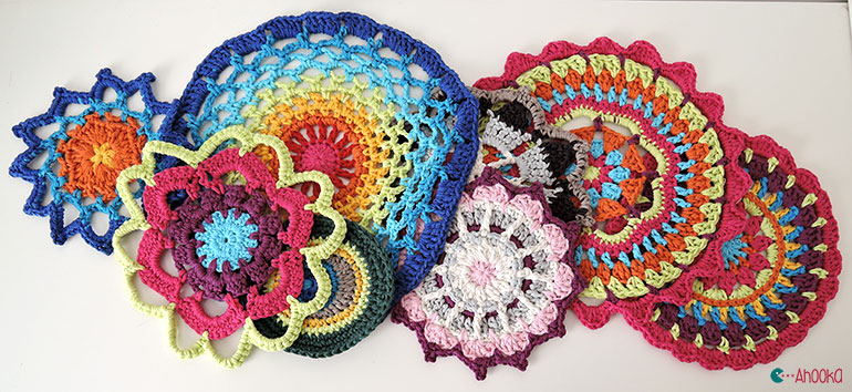 crochet mandalas by ahooka