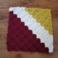 geometric crochet afghan by ahooka