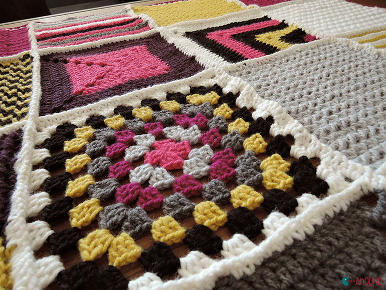 geometric crochet afghan by ahooka