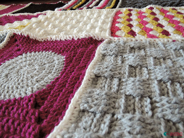 geometric crochet afghan by ahooka