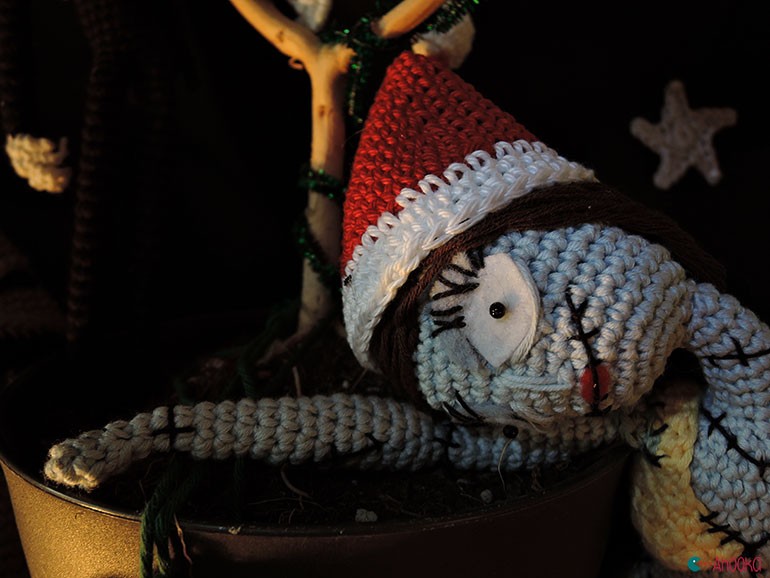 christmas crochet decoration by ahooka13