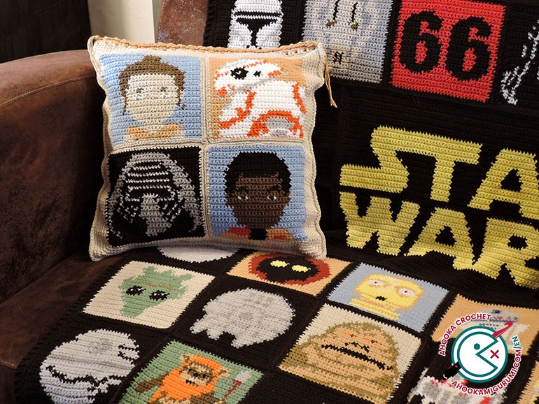 star wars crochet cushion pattern 