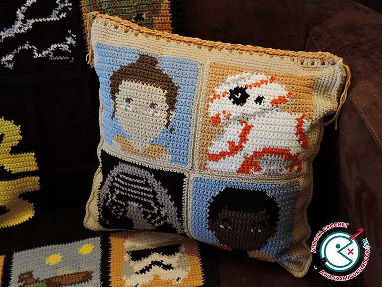 star wars crochet cushion pattern 