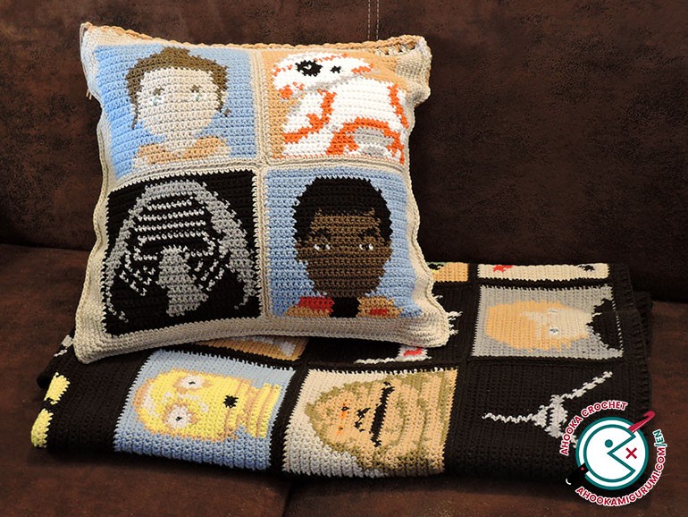star wars crochet cushion pattern 