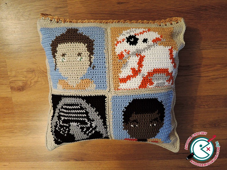 star wars crochet cushion pattern 