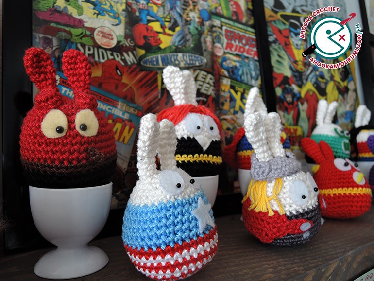 Easter crochet patterns decoration by ahooka