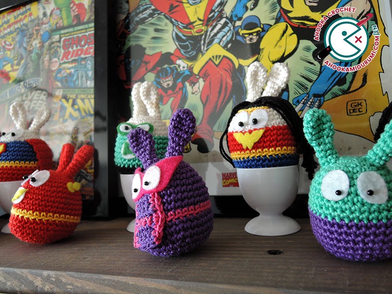 Easter crochet patterns decoration by ahooka