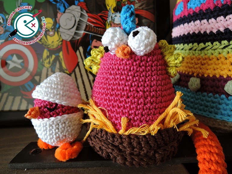 Easter crochet patterns decoration by ahooka