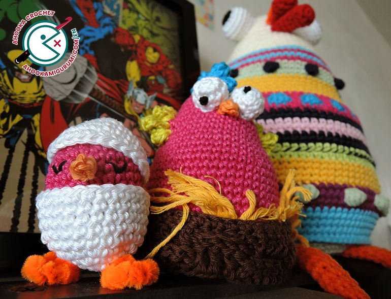 Easter crochet patterns decoration by ahooka