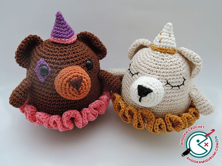barry and paula bears crochet pattern by ahooka 