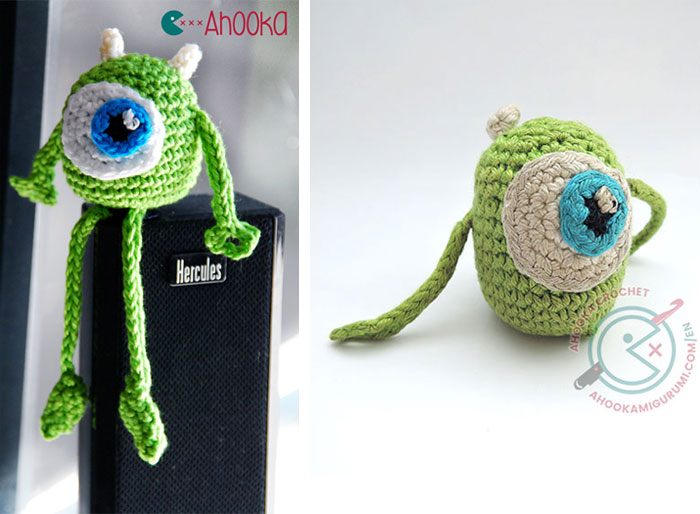 Mike Wazowski amigurumi pattern by ahooka