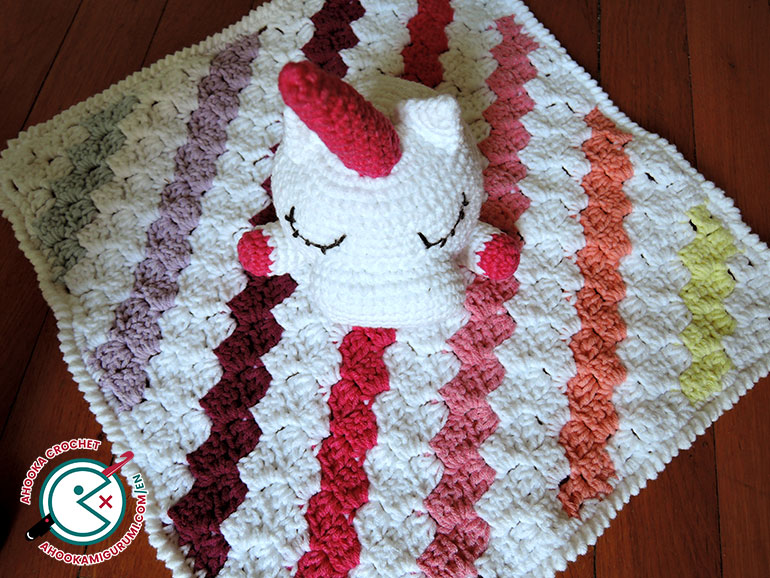 unicorn lovey pattern by ahooka 05